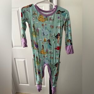 6-12 Months. Little Sleepies / Disney Princesses Zippy